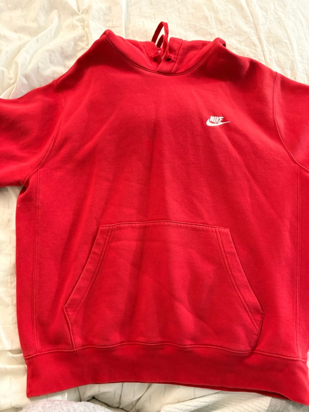 Nike Red Pullover Hoodie with Nike Tag